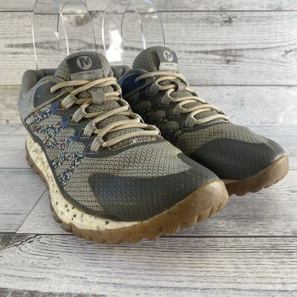 Merrell Shoes Womens 9 Gray Antora 2 Hiking Sneaker‎ Rugged Outdoor J067470